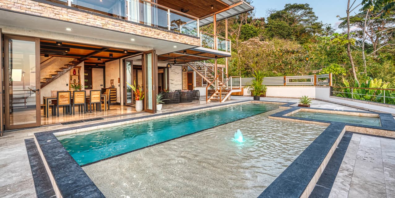 Sunset Waterfall Villa in Uvita — photo