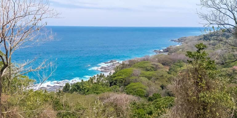 Ocean View Lot Las Manchas Beach near Montezuma