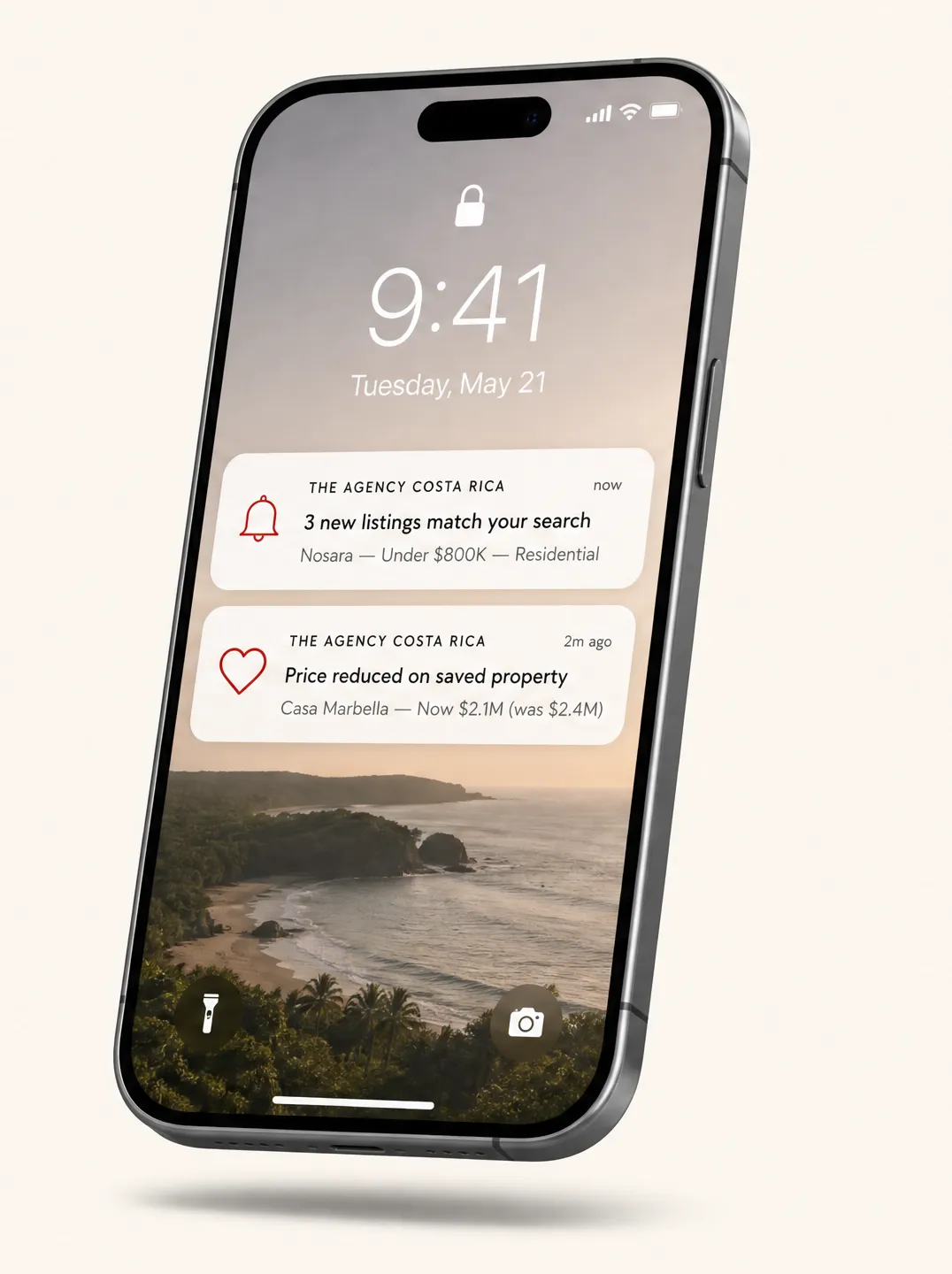 Property alerts on your phone